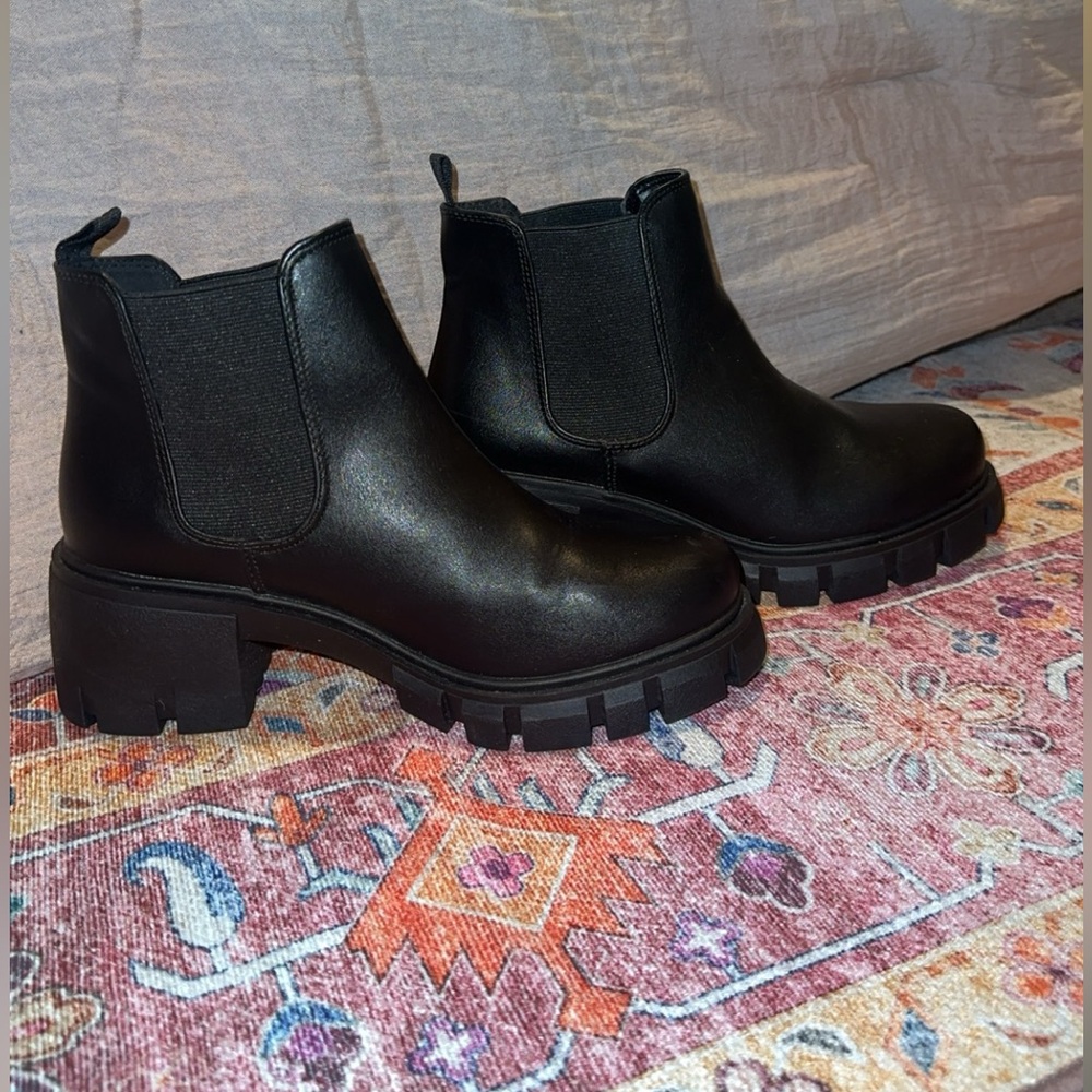 Black ankle boots